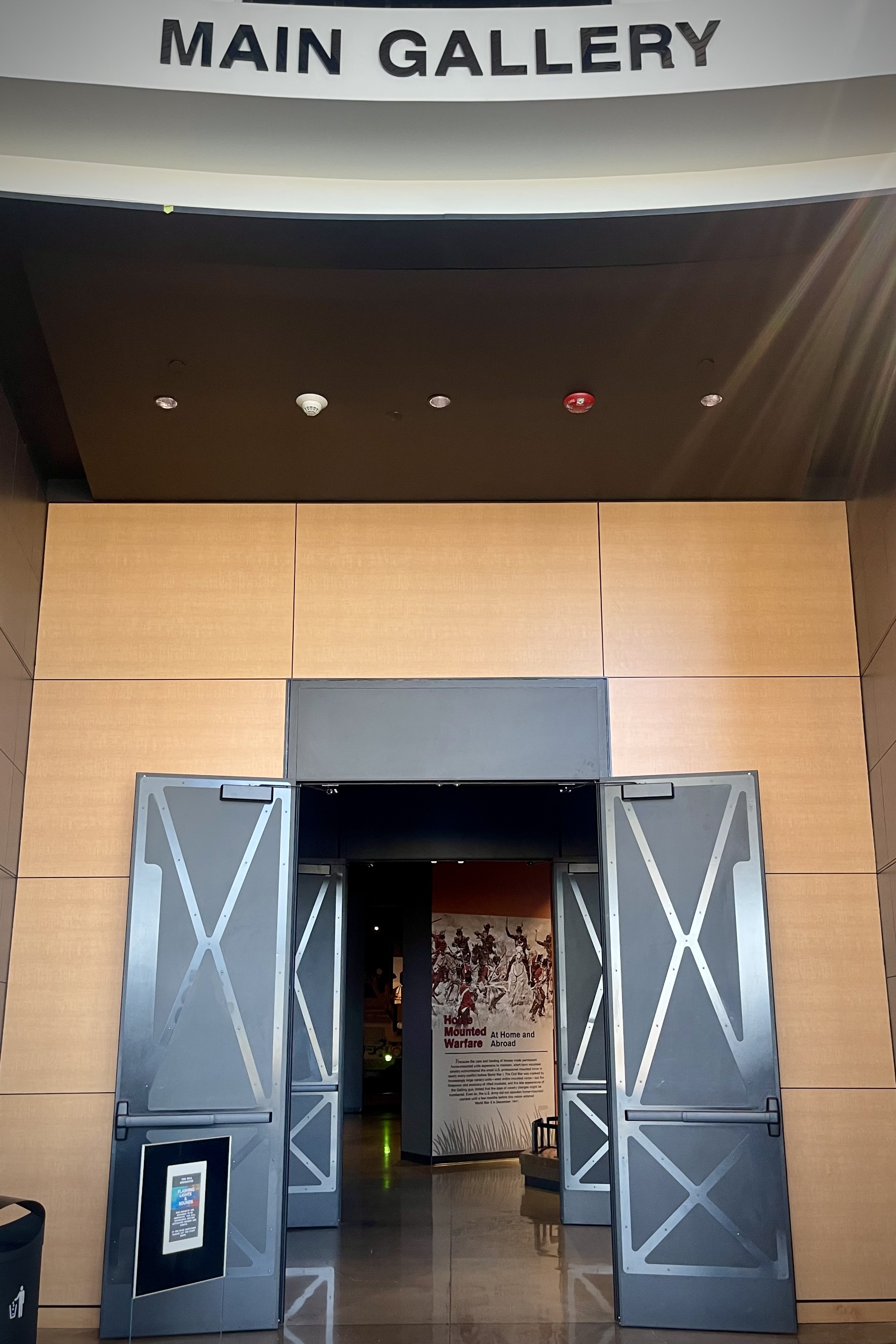 Main gallery entrance at the National Mounted Warrior Museum